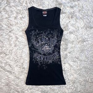 Harley Davidson Rhinestone Tank Top